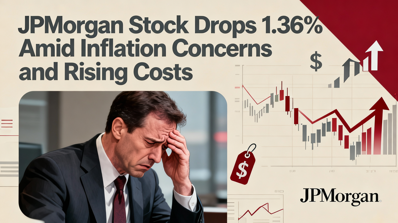 JPMorgan Stock Drops 1.36% Amid Inflation Concerns and Rising Costs