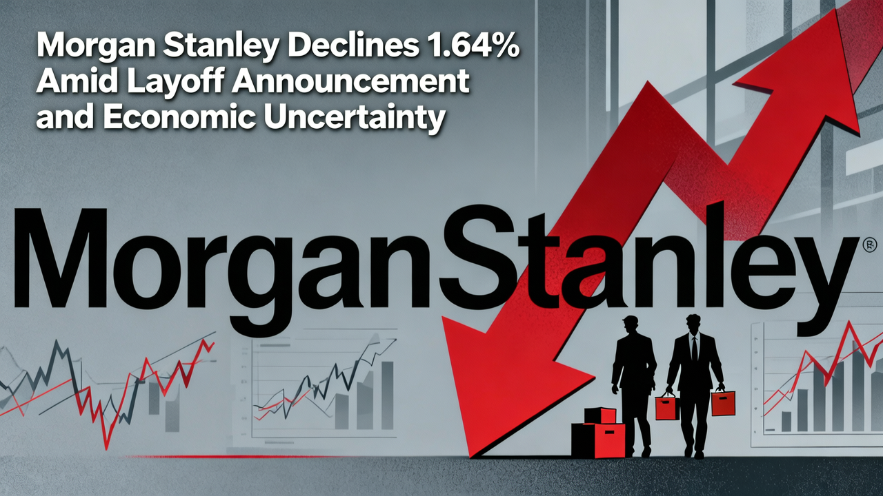 Morgan Stanley Declines 1.64% Amid Layoff Announcement and Economic Uncertainty