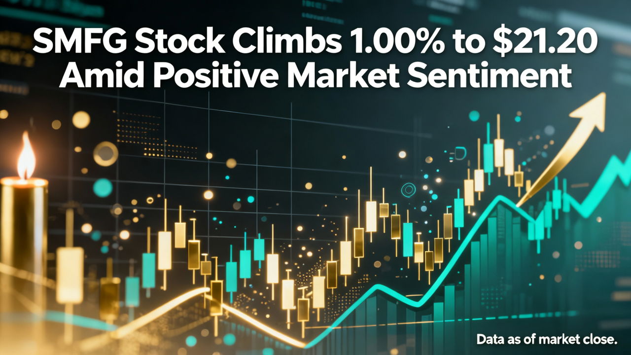 SMFG Stock Climbs 1.00% to $21.20 Amid Positive Market Sentiment