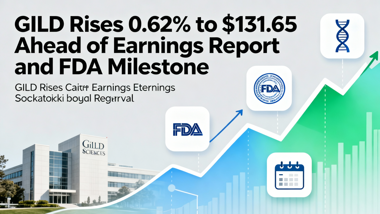 GILD Rises 0.62% to $131.65 Ahead of Earnings Report and FDA Milestone