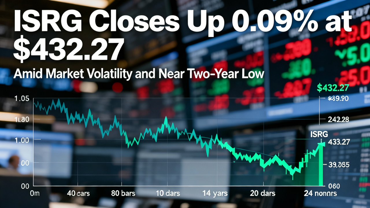 ISRG Closes Up 0.09% at $432.27 Amid Market Volatility and Near Two-Year Low