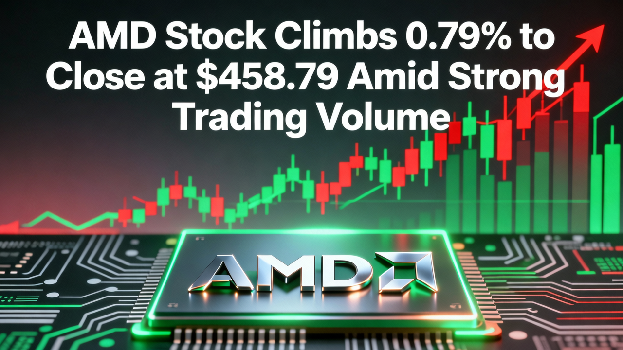 AMD Stock Climbs 0.79% to Close at $458.79 Amid Strong Trading Volume