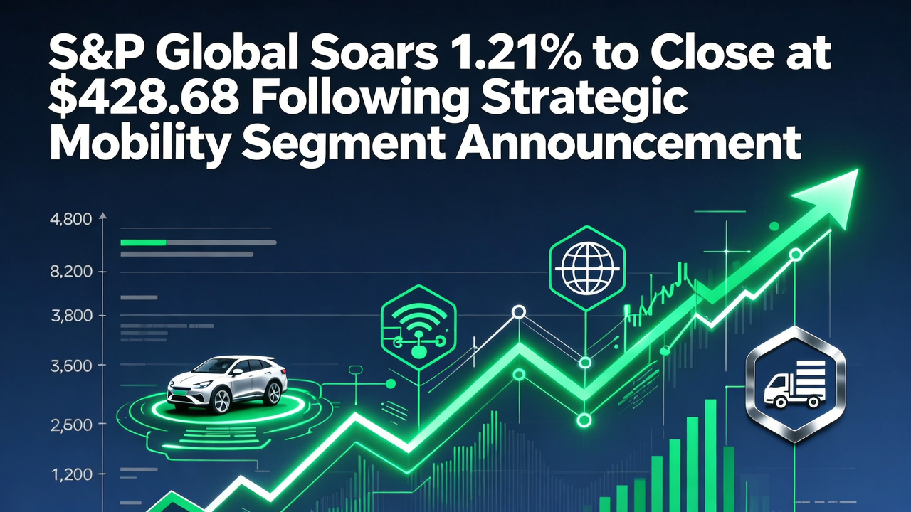 S&P Global Soars 1.21% to Close at $428.68 Following Strategic Mobility Segment Announcement