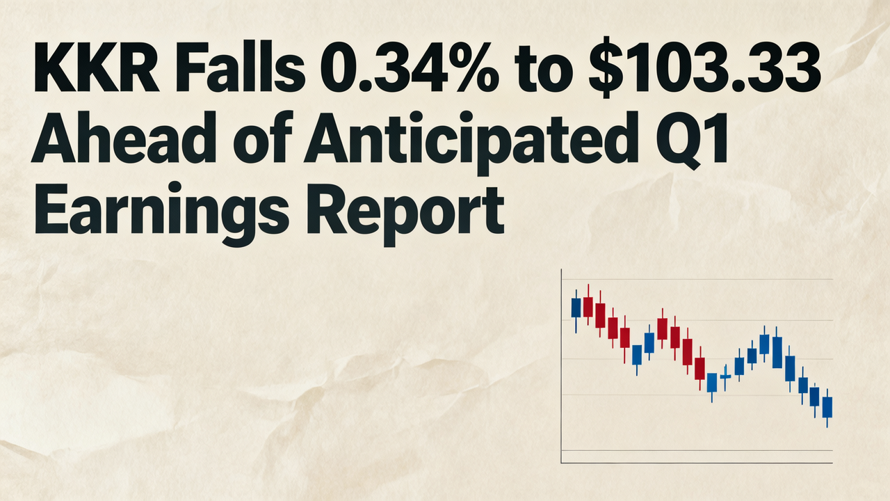 KKR Falls 0.34% to $103.33 Ahead of Anticipated Q1 Earnings Report
