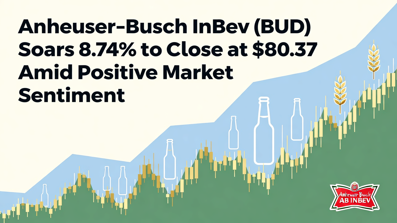 Anheuser-Busch InBev (BUD) Soars 8.74% to Close at $80.37 Amid Positive Market Sentiment