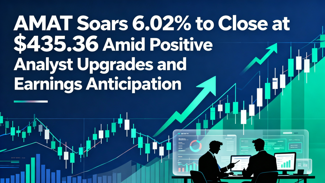 AMAT Soars 6.02% to Close at $435.36 Amid Positive Analyst Upgrades and Earnings Anticipation