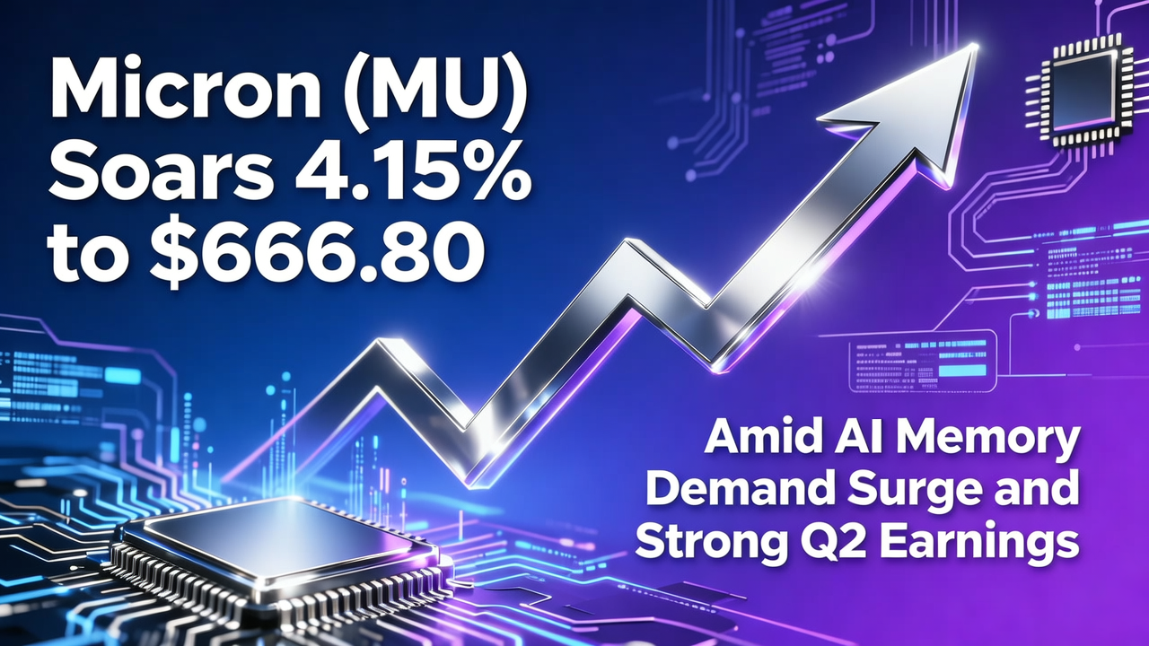 Micron (MU) Soars 4.15% to $666.80 Amid AI Memory Demand Surge and Strong Q2 Earnings