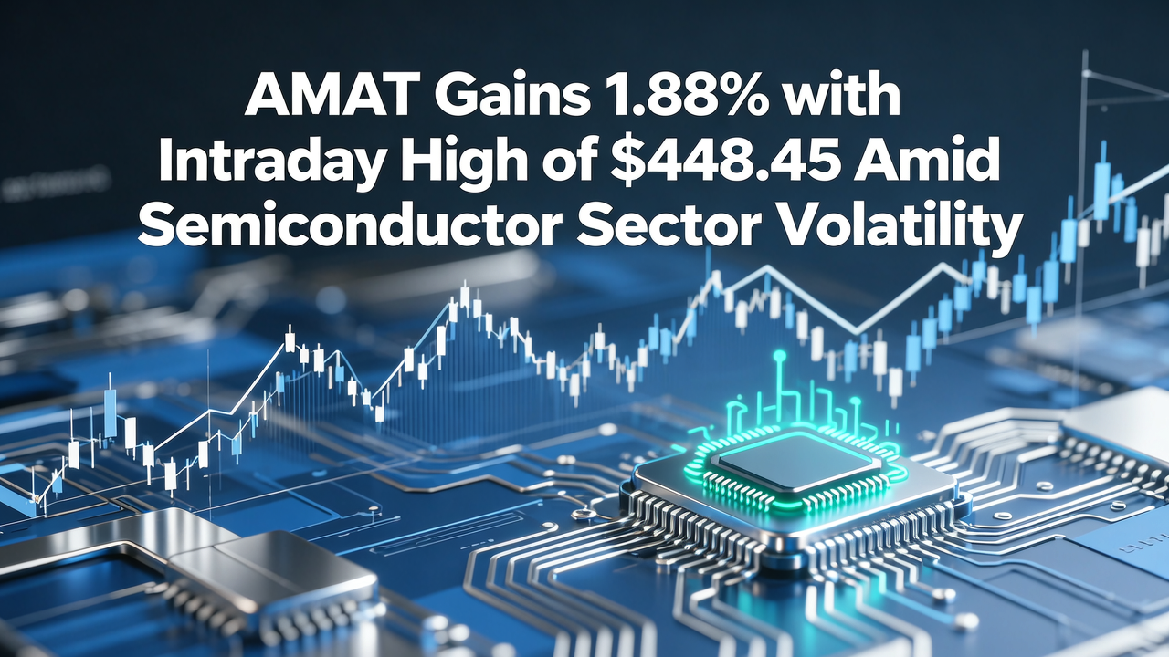 AMAT Gains 1.88% with Intraday High of $448.45 Amid Semiconductor Sector Volatility