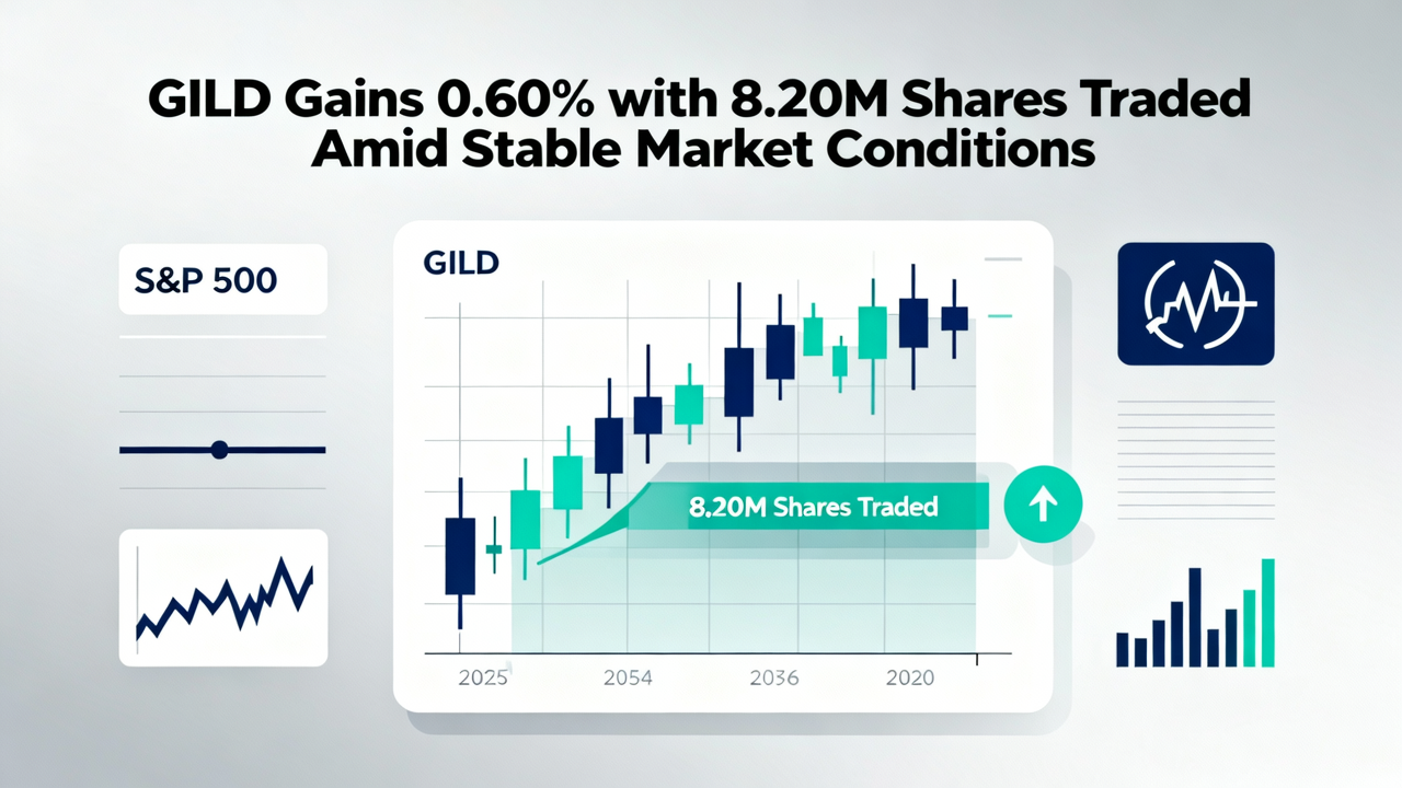 GILD Gains 0.60% with 8.20M Shares Traded Amid Stable Market Conditions