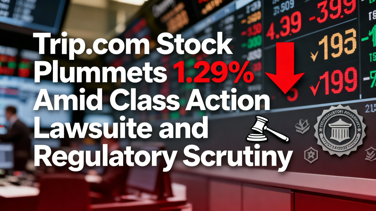 Trip.com Stock Plummets 1.29% Amid Class Action Lawsuit and Regulatory Scrutiny
