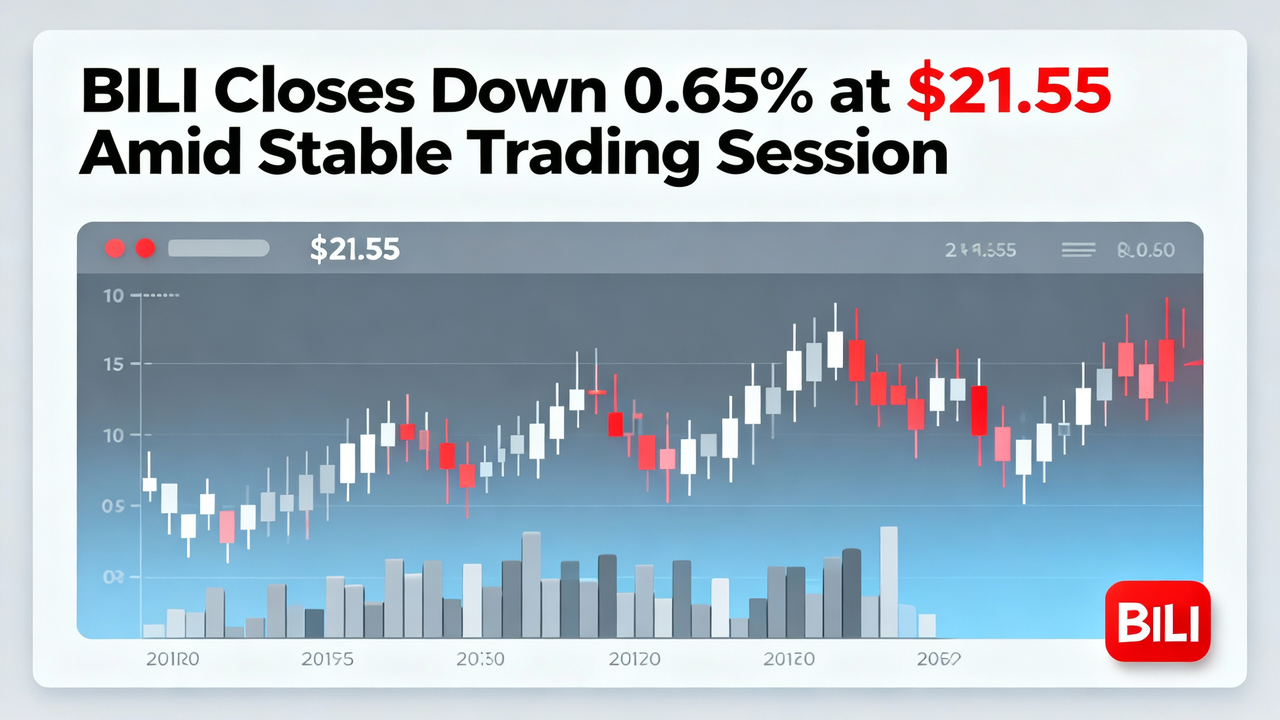 BILI Closes Down 0.65% at $21.55 Amid Stable Trading Session