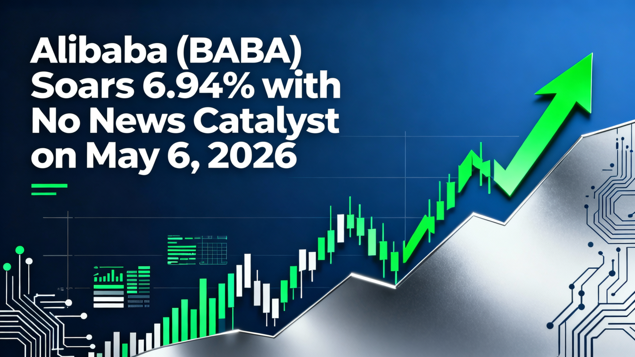 Alibaba (BABA) Soars 6.94% with No News Catalyst on May 6, 2026