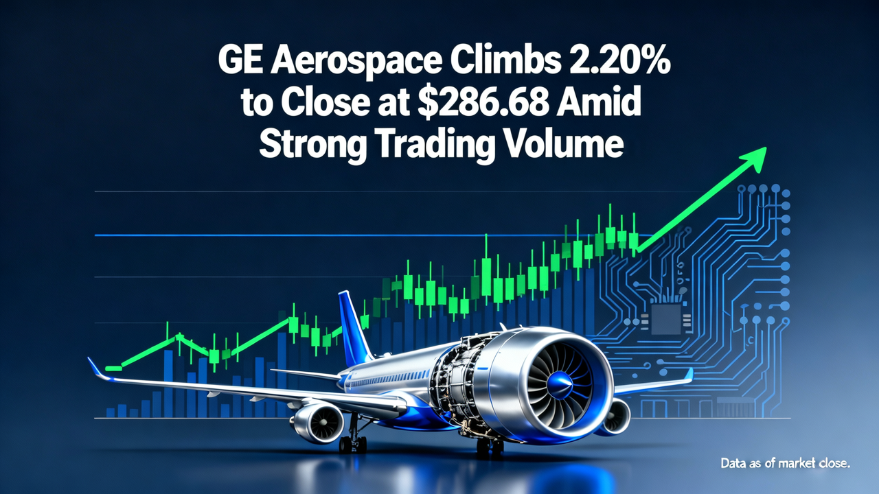 GE Aerospace Climbs 2.20% to Close at $286.68 Amid Strong Trading Volume