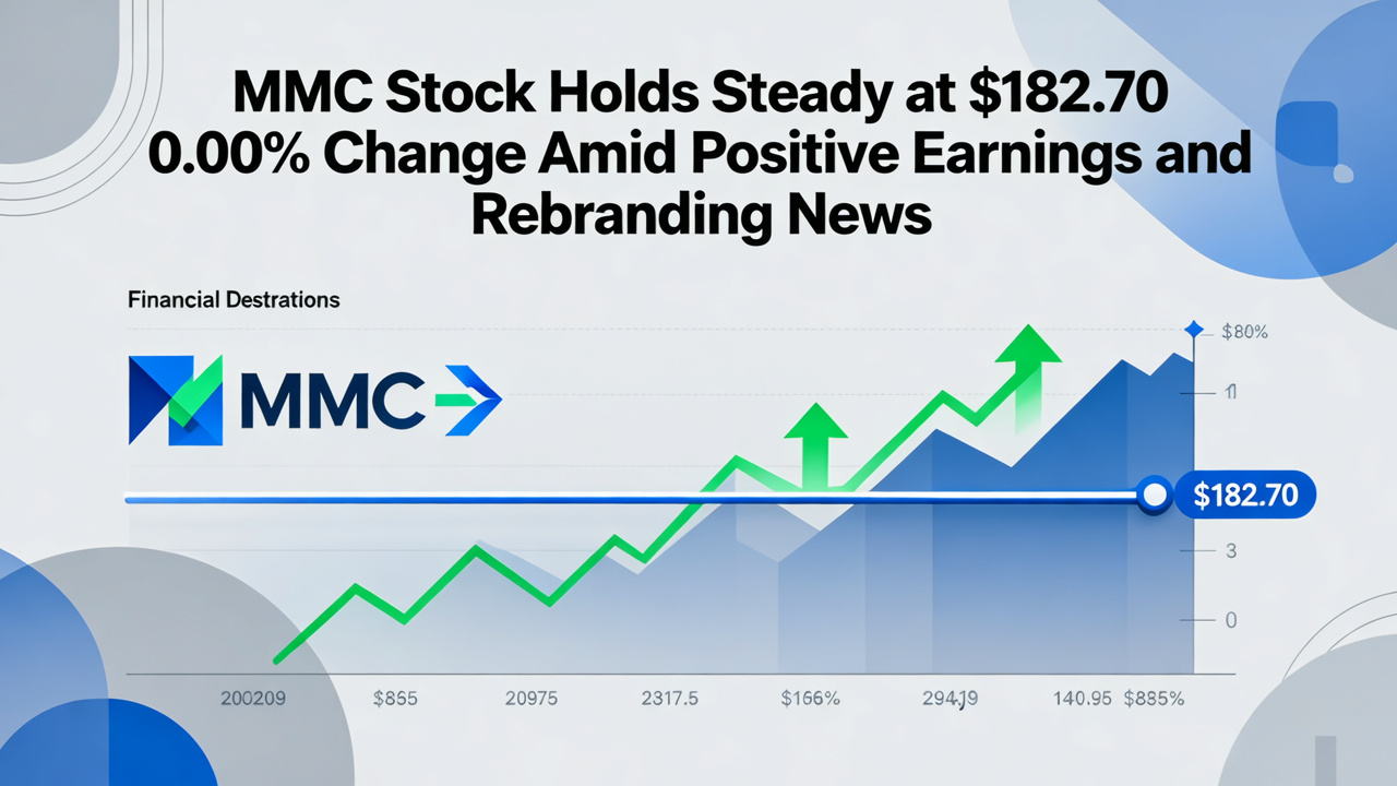 MMC Stock Holds Steady at $182.70 with 0.00% Change Amid Positive Earnings and Rebranding News