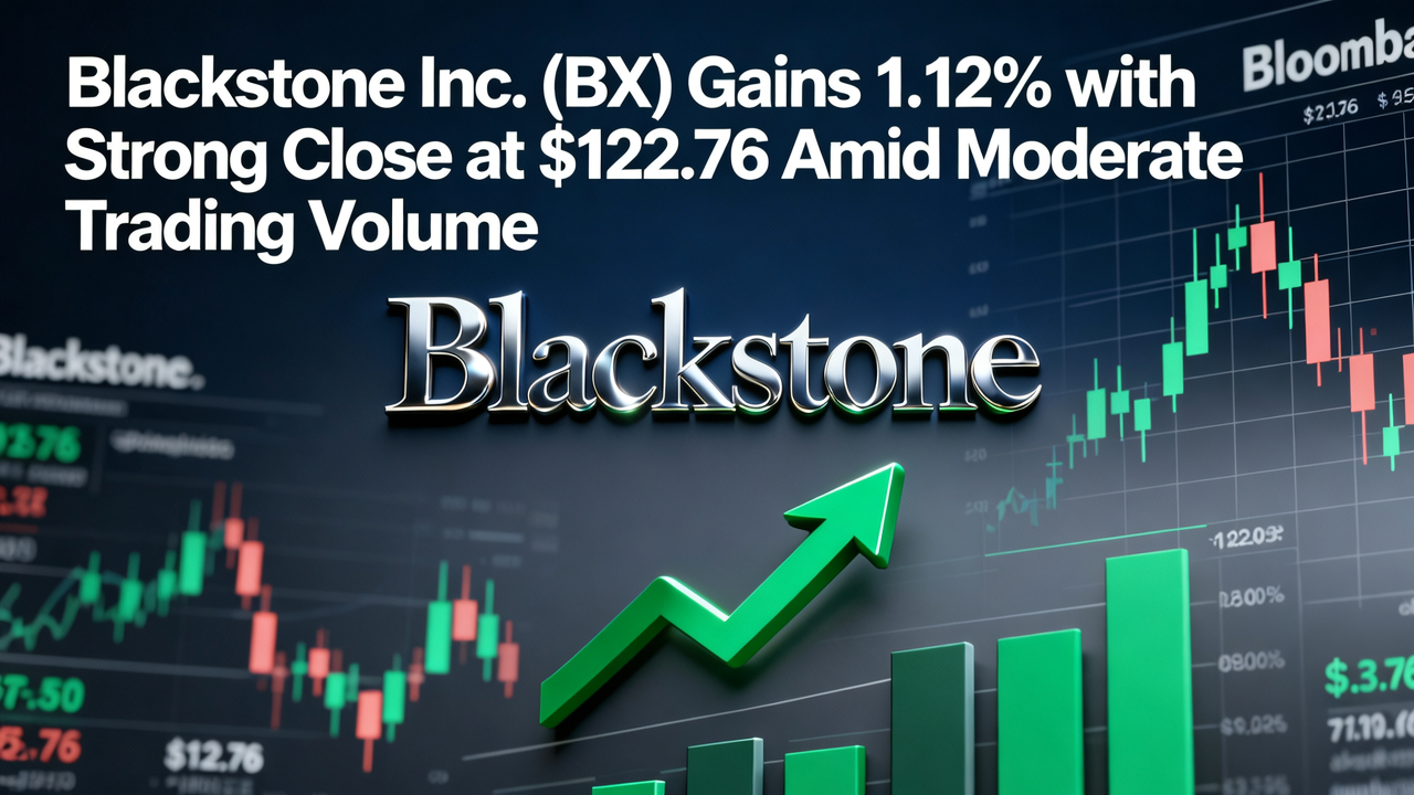 Blackstone Inc. (BX) Gains 1.12% with Strong Close at $122.76 Amid Moderate Trading Volume
