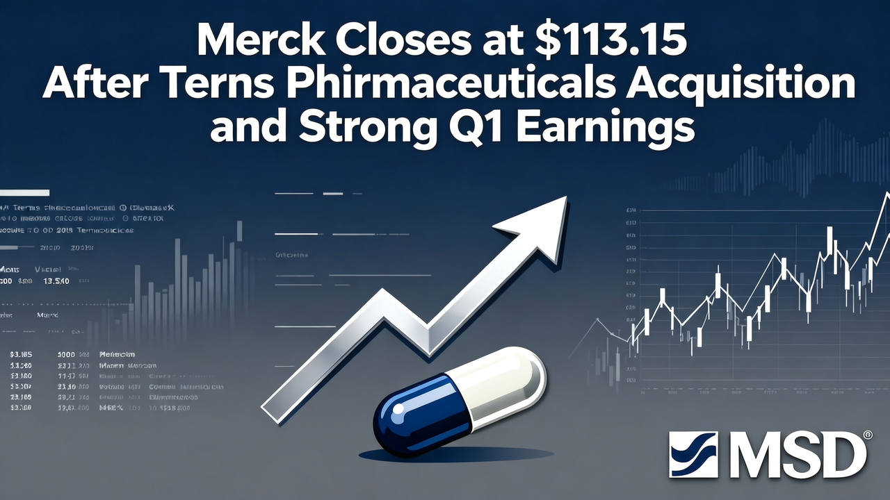 Merck Closes at $113.15 After Terns Pharmaceuticals Acquisition and Strong Q1 Earnings