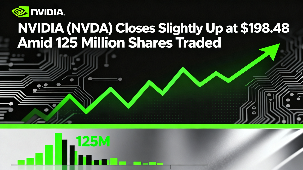 NVIDIA (NVDA) Closes Slightly Up at $198.48 Amid 125 Million Shares Traded