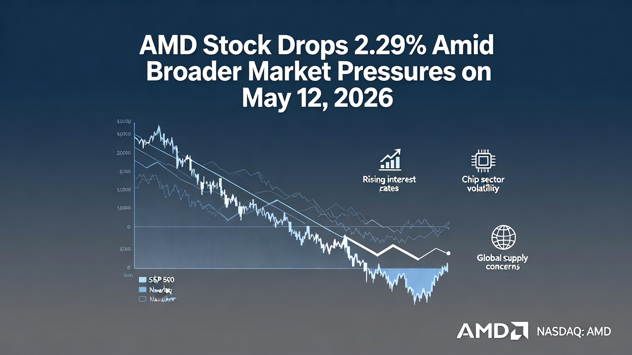 AMD Stock Drops 2.29% Amid Broader Market Pressures on May 12, 2026