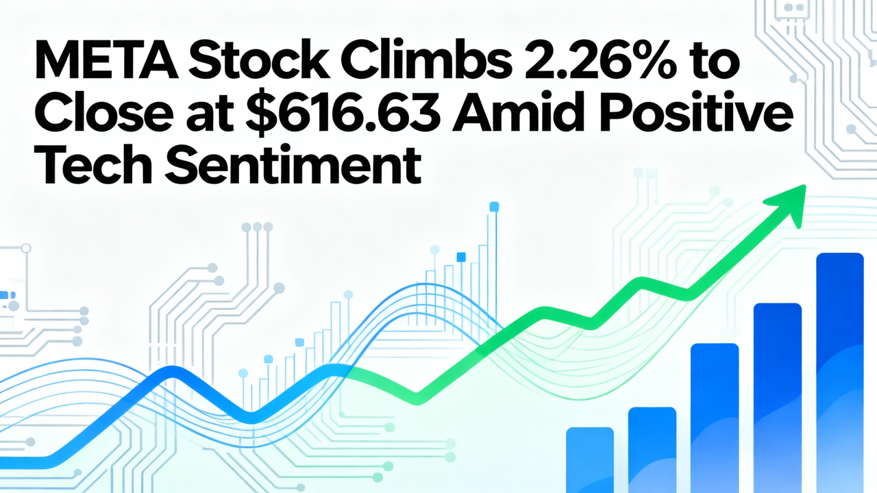 META Stock Climbs 2.26% to Close at $616.63 Amid Positive Tech Sentiment