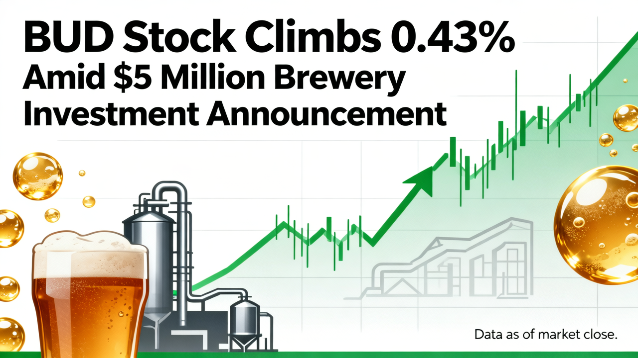 BUD Stock Climbs 0.43% Amid $5 Million Brewery Investment Announcement