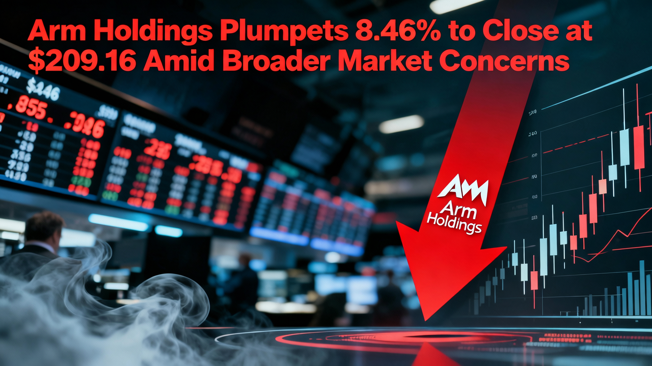 Arm Holdings Plummets 8.46% to Close at $209.16 Amid Broader Market Concerns