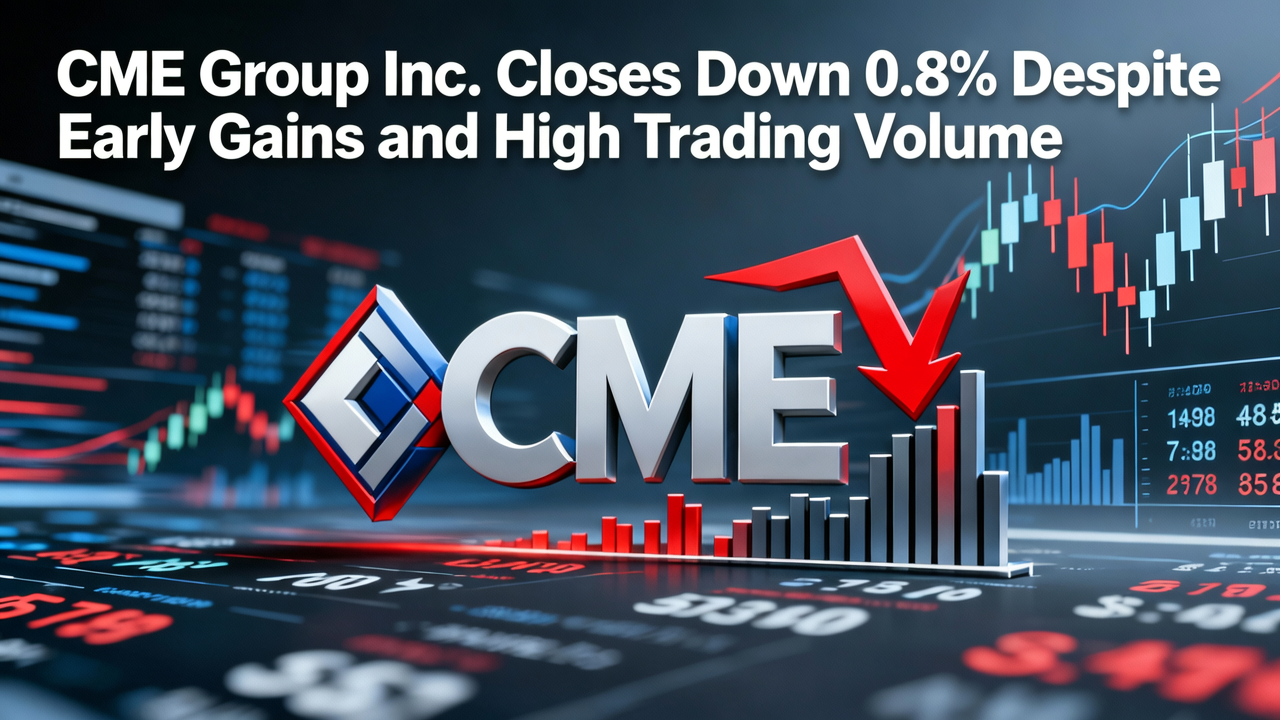 CME Group Inc. Closes Down 0.8% Despite Early Gains and High Trading Volume