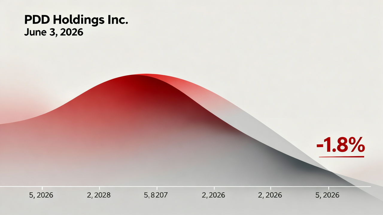 PDD Holdings Inc Drops 1.8% Despite Intraday High of $90.09 on June 3, 2026