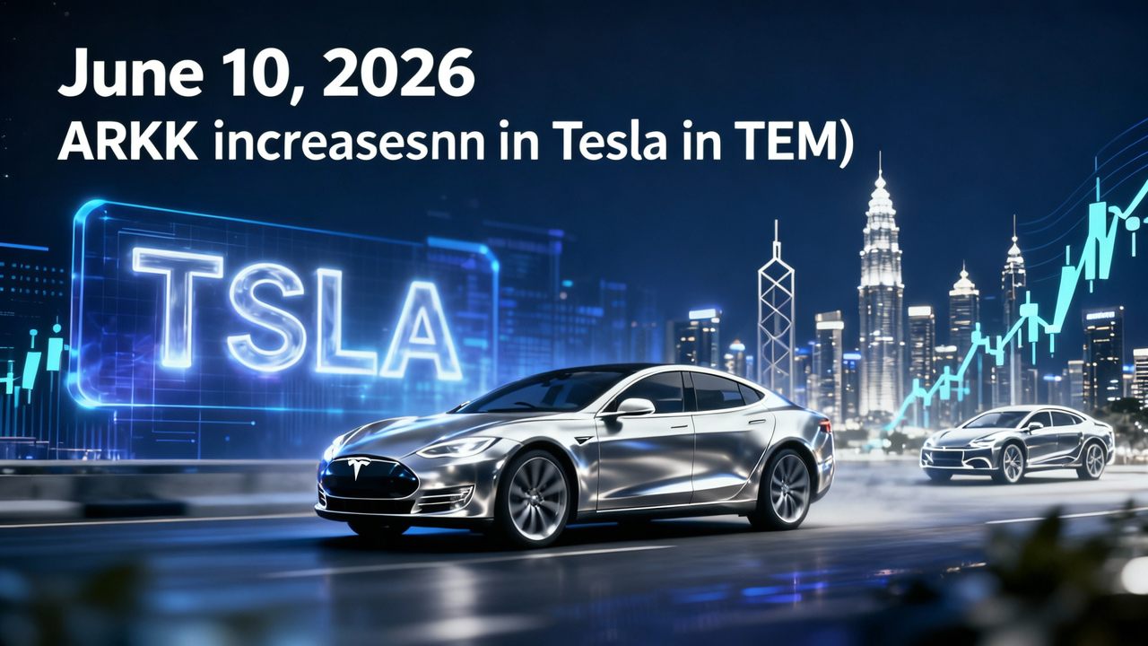ARKK Boosts TSLA and TEM Positions by Over $37 Million on June 10, 2026