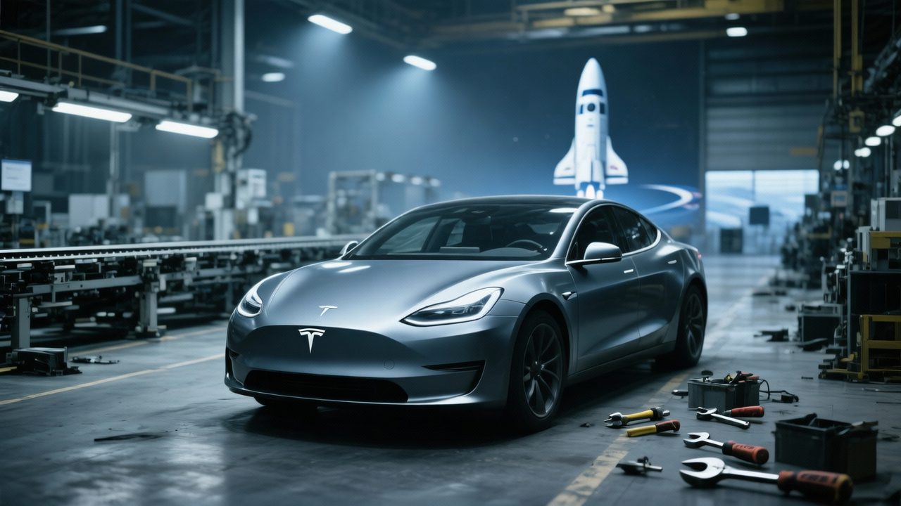 Tesla (TSLA) Drops 1.58% Amid Production Challenges and SpaceX IPO Concerns