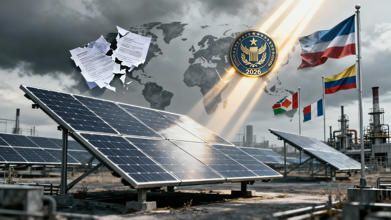 Global PV Market Set for 8% Contraction in 2026 Amidst Major Policy Changes