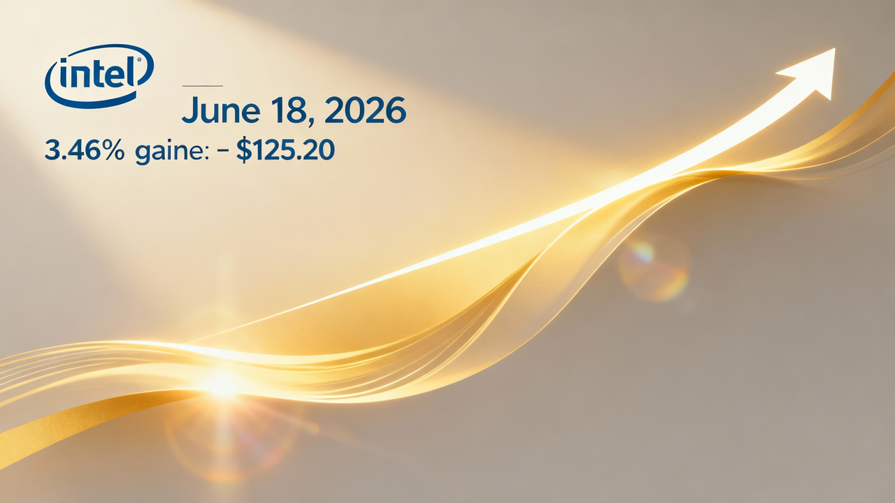 Intel (INTC) Rises 3.46% with Intraday High of $125.20 on June 18, 2026